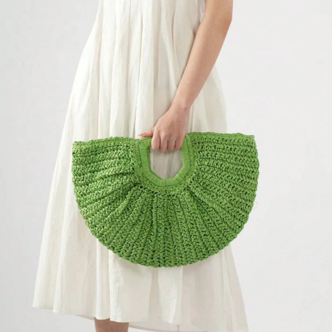 Mezza Luna Green Paper Bag