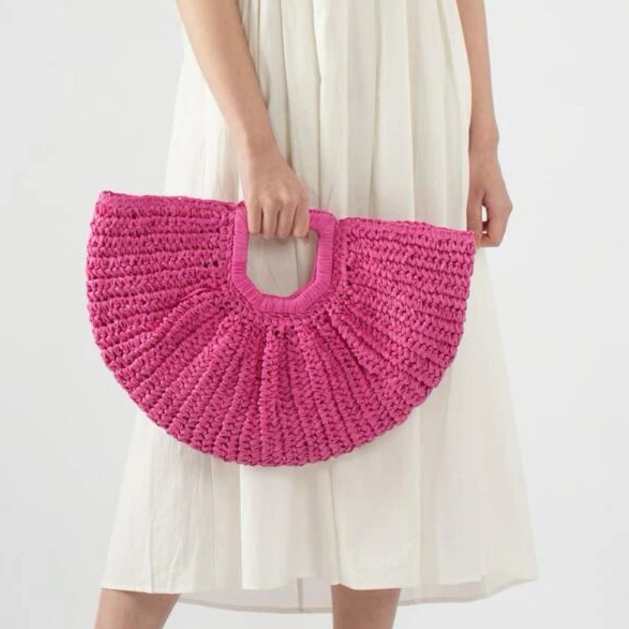 Mezza Luna Pink Paper Bag