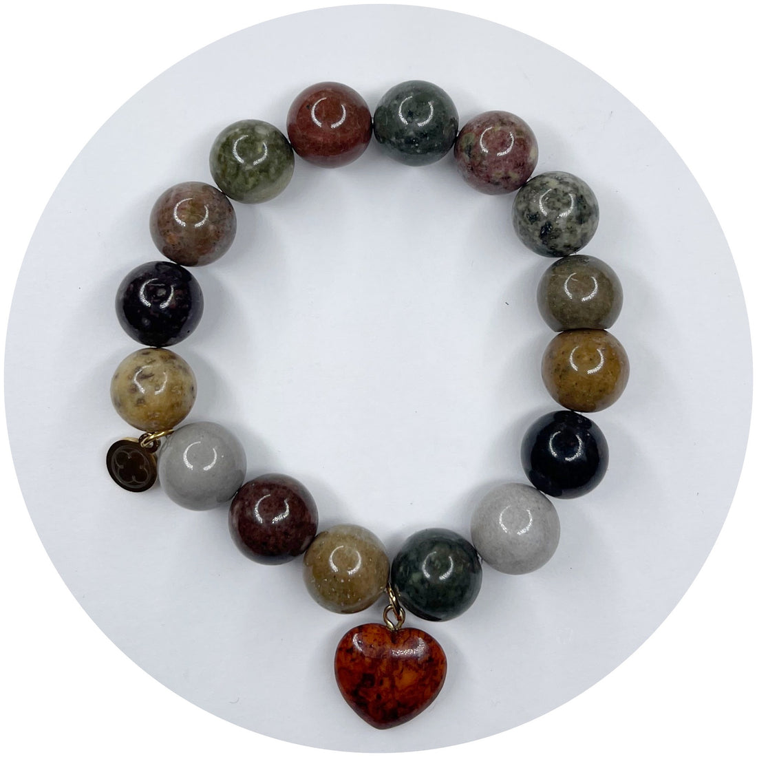 Harvest Riverstone with Riverstone Heart Pendant
