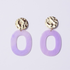 Lila Lavender Acrylic Earrings - Oriana Lamarca LLC