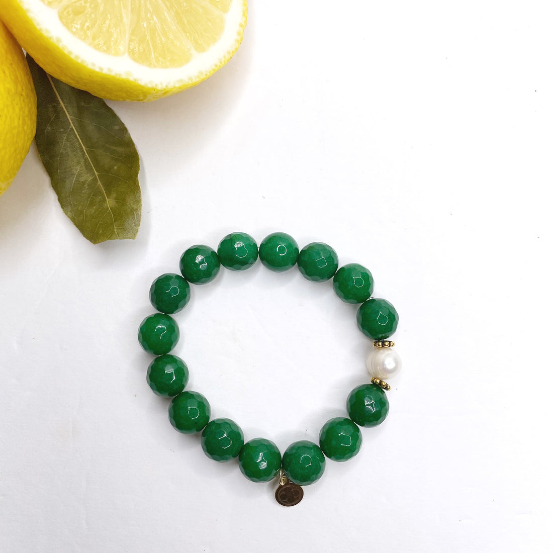Emerald Jade with Freshwater Pearl