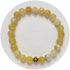 Mens Crackled Yellow Agate with Gold Accent - Oriana Lamarca LLC